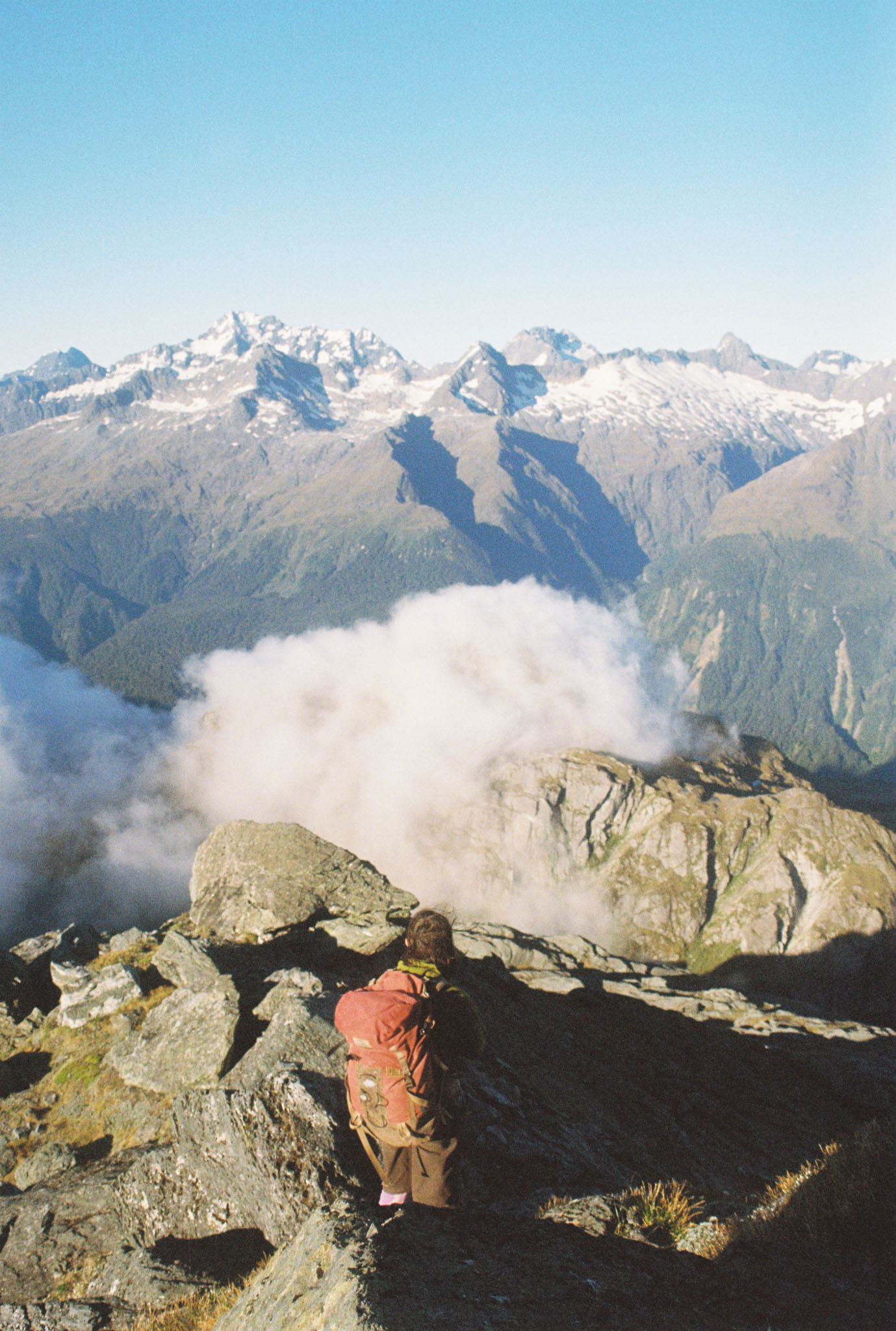 looking across